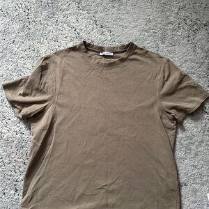 Zara Men's Tan Short Sleeve Tee